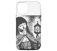 Custodia per iPhone 12/12 Pro Santa Chiara d'Assisi Santa Cattolica Italiana Donna
