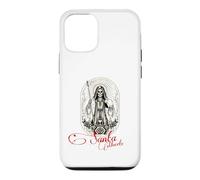 Custodia per iPhone 12/12 Pro Santa Muerte Scythe Globe Clessidra Rose Folk Saint