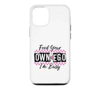 Custodia per iPhone 12/12 Pro Sassy Alimenta il tuo EGO I'm Busy Confident Design
