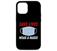 Custodia per iPhone 12/12 Pro Save Lives Wear a Mask