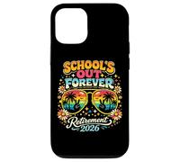 Custodia per iPhone 12/12 Pro Schools Out Forever Pensione 2026 Insegnante in pensione Retro