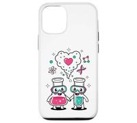 Custodia per iPhone 12/12 Pro Science Love Vibes Chemistry Lab Carino San Valentino
