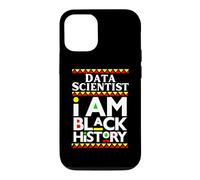 Custodia per iPhone 12/12 Pro Scienziato dei dati Melanina I Am Black History Working Mom Dad