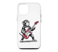 Custodia per iPhone 12/12 Pro Scimmia rock, scimmietta divertente che suona la chitarra
