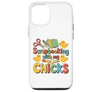Custodia per iPhone 12/12 Pro Scrapbooking con i miei pulcini Chicken Craft Hobby