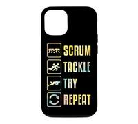 Custodia per iPhone 12/12 Pro Scrum Tackle Prova a ripetere una semplice grafica di rugby