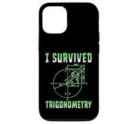 Custodia per iPhone 12/12 Pro Scuola di matematica di trigonometria divertente sono sopravvissuto