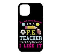 Custodia per iPhone 12/12 Pro Scuola P.E. Insegnante perché mi piace insegnante di palestra insegnante di educazione fisica