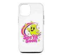 Custodia per iPhone 12/12 Pro See Ya Soon Moon Cute Spooky Halloween Stars Kawaii