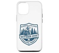 Custodia per iPhone 12/12 Pro Segui sempre il codice outdoor Retro Scouting Sostenibilità