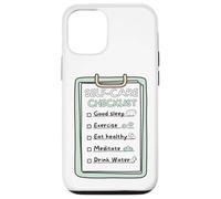 Custodia per iPhone 12/12 Pro SelfCare Checklist Promemoria abitudini sane