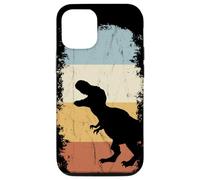 Custodia per iPhone 12/12 Pro Silhouette retrò del dinosauro T-Rex