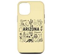 Custodia per iPhone 12/12 Pro Simboli dello stato dell'Arizona USA, souvenir vintage