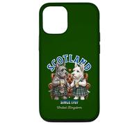 Custodia per iPhone 12/12 Pro simpatici divertenti scotch terrier cani whisky amore Scozia