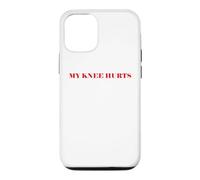 Custodia per iPhone 12/12 Pro Simple Funny gym workout quote My Knee Hurts