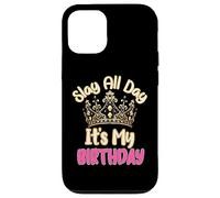 Custodia per iPhone 12/12 Pro Slay All Day It's My Birthday Celebration Queen Crown Design