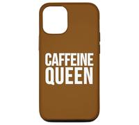 Custodia per iPhone 12/12 Pro Slogan divertente per amanti del caffè della regina della caffeina