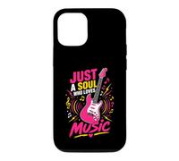 Custodia per iPhone 12/12 Pro Solo un'anima che ama la chitarra musicale