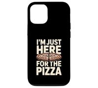 Custodia per iPhone 12/12 Pro Sono solo qui per gli amanti della pizza party divertente