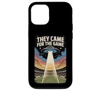 Custodia per iPhone 12/12 Pro Sono venuti per il gioco UFO Football Alien Invasion Stadium