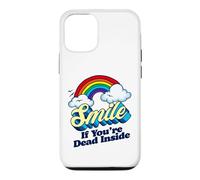 Custodia per iPhone 12/12 Pro Sorridi se sei morto dentro divertente sarcastico pessimista bavaglio