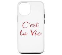 Custodia per iPhone 12/12 Pro Souvenir C'est La Vie Francese, Amante della Cultura Francese