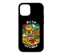 Custodia per iPhone 12/12 Pro Souvenir kawaii kawaii kanji giapponese Shisa Beach Path di Okinawa