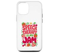 Custodia per iPhone 12/12 Pro Speech Therapy is My Jam Boho Floral SLP Speech Therapist