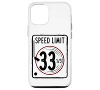 Custodia per iPhone 12/12 Pro Speed Limit 33 1/3 RPM Vinyl Record Album di Musica DJ