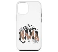 Custodia per iPhone 12/12 Pro Spooky Mama Leopard Print Ghost Halloween Design
