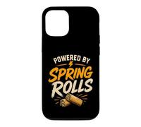 Custodia per iPhone 12/12 Pro Spring Rolls Eating Asian Food Funny