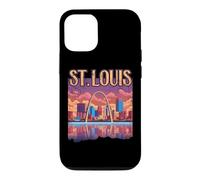 Custodia per iPhone 12/12 Pro st. louis, gateway, arco, missouri, paesaggio urbano, orizzonte