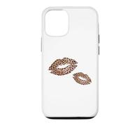 Custodia per iPhone 12/12 Pro Stampa leopardata Labbra Graphic Bold Cheetah Bocca Bacio Donna