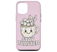 Custodia per iPhone 12/12 Pro Stay Toasted Cute Hot Chocolate Marshmallow Tazza Cozy W