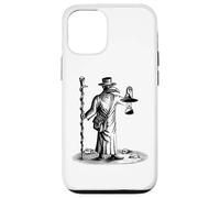 Custodia per iPhone 12/12 Pro Steampunk Peste Pestilenza Tarocchi Vintage Horror