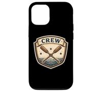 Custodia per iPhone 12/12 Pro Stemma vintage dell'atleta di canottaggio con remi