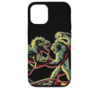 Custodia per iPhone 12/12 Pro Stencil Mash Geek tra King Kong Skull Island e Gaw MonsterVerse