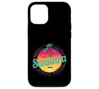 Custodia per iPhone 12/12 Pro Sumatra Indonesia retrò tramonto vintage souvenir