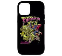 Custodia per iPhone 12/12 Pro Superman Versus Metallo Blacklight