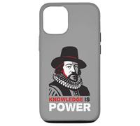 Custodia per iPhone 12/12 Pro T-shirt La Conoscenza è Potere - Arte Filosofica Moderna