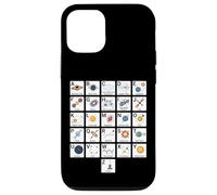 Custodia per iPhone 12/12 Pro Tabella di apprendimento delle scienze spaziali dell'alfabeto dalla A alla Z di astrofisica