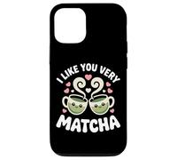 Custodia per iPhone 12/12 Pro Tè Matcha Che Dice Tè Verde I Like You Very Matcha