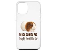 Custodia per iPhone 12/12 Pro Teddy Guinea Pig Genitore dell'anno, grazioso design Cavy