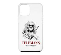 Custodia per iPhone 12/12 Pro Telemann Stay Baroque Funny Classical Music Compositore
