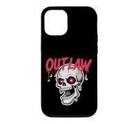 Custodia per iPhone 12/12 Pro Teschio Fuorilegge Rosso Occhi Stella Gotica