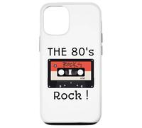 Custodia per iPhone 12/12 Pro The 80's Rock - Nastro a cassetta per camicia, stampa nera
