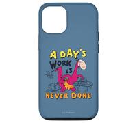Custodia per iPhone 12/12 Pro The Flintstones Dino A Day's Work Is Never Done