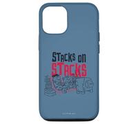 Custodia per iPhone 12/12 Pro The Flintstones Fred Barney Stacks on Stacks