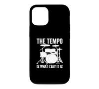 Custodia per iPhone 12/12 Pro The Tempo Is What I Say It Is Funny Drummer Batteria