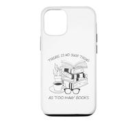 Custodia per iPhone 12/12 Pro There Is No Such Thing As Too Many Books Womens Reading